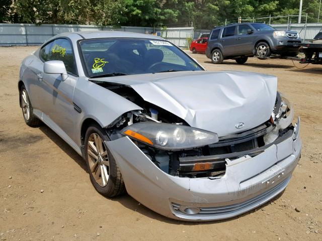 KMHHM66DX8U268879 - 2008 HYUNDAI TIBURON GS SILVER photo 1