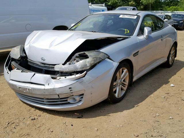 KMHHM66DX8U268879 - 2008 HYUNDAI TIBURON GS SILVER photo 2