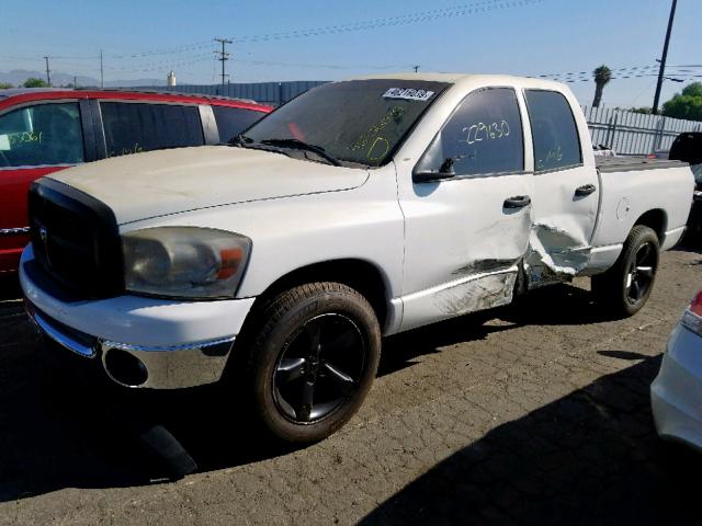 1D7HA18227S179531 - 2007 DODGE RAM 1500 S WHITE photo 2