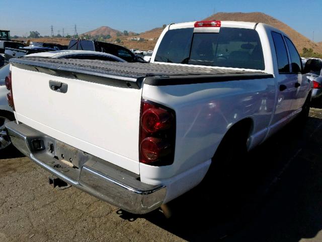 1D7HA18227S179531 - 2007 DODGE RAM 1500 S WHITE photo 4