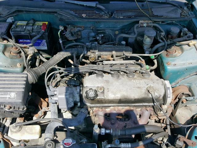 2HGEH2352SH524333 - 1995 HONDA CIVIC CX GREEN photo 7