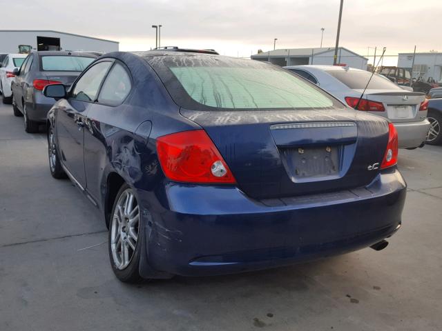 JTKDE177650029594 - 2005 TOYOTA SCION TC ლურჯი ფოტო 3