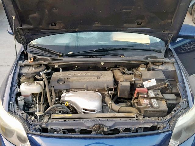 JTKDE177650029594 - 2005 TOYOTA SCION TC ლურჯი ფოტო 7