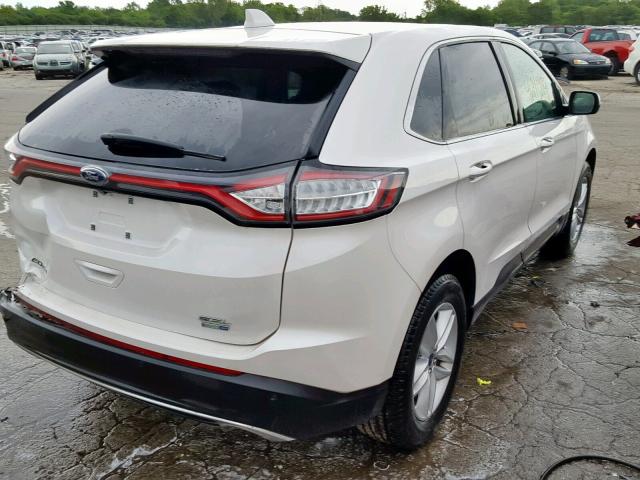 2FMPK4J93HBB41292 - 2017 FORD EDGE SEL WHITE photo 4