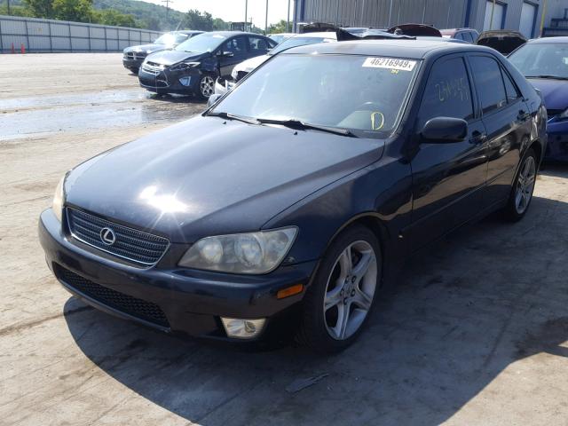 JTHBD182010014344 - 2001 LEXUS IS 300 BLACK photo 2