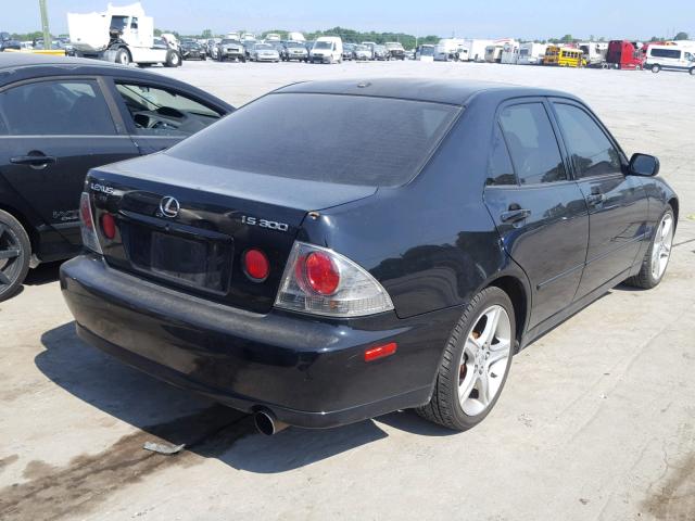 JTHBD182010014344 - 2001 LEXUS IS 300 BLACK photo 4