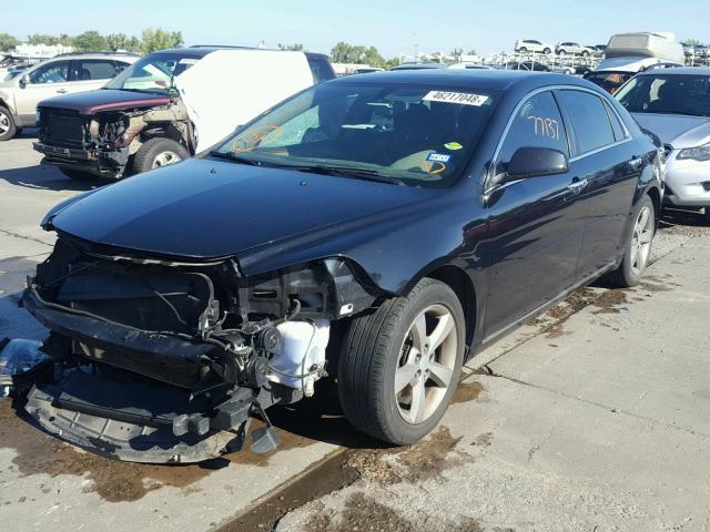 1G1ZC5E04CF235127 - 2012 CHEVROLET MALIBU 1LT BLACK photo 2