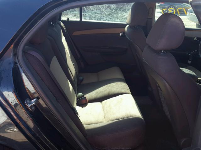 1G1ZC5E04CF235127 - 2012 CHEVROLET MALIBU 1LT BLACK photo 6