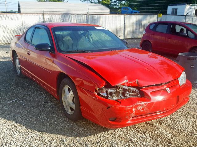 2G1WX12K749110722 - 2004 CHEVROLET MONTE CARL RED photo 1