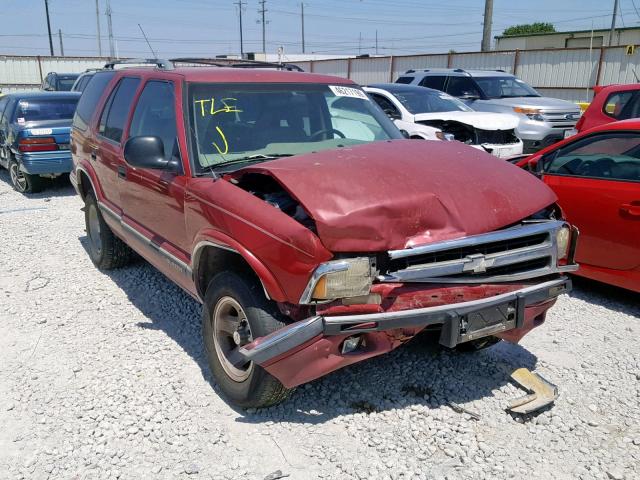 1GNCS13W7T2152421 - 1996 CHEVROLET BLAZER RED photo 1