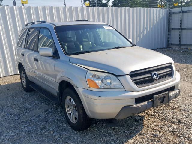 2HKYF18745H555505 - 2005 HONDA PILOT EXL SILVER photo 1