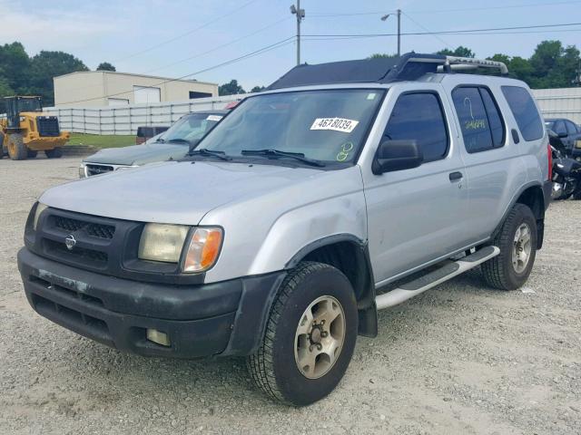 5N1ED28T11C505478 - 2001 NISSAN XTERRA XE SILVER photo 2