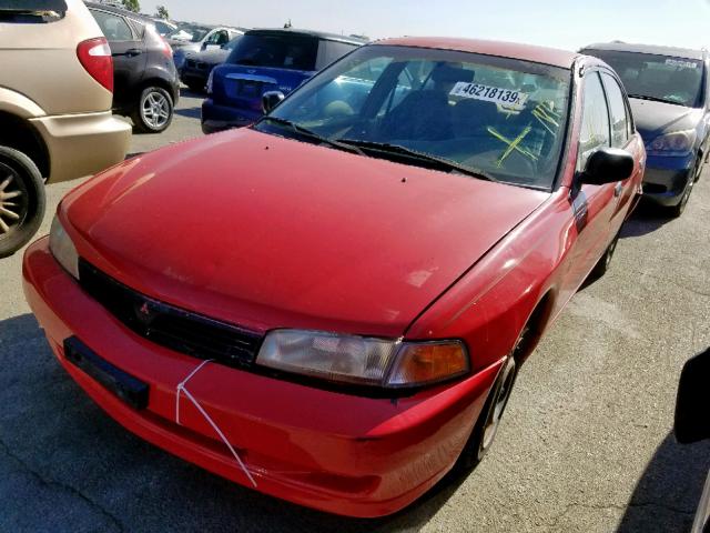 JA3AY26C0YU034727 - 2000 MITSUBISHI MIRAGE DE RED photo 2