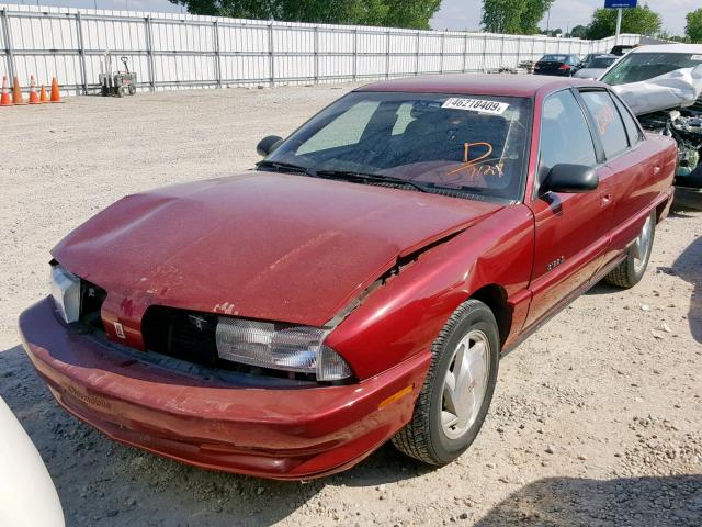 1G3NL52T8TM327129 - 1996 OLDSMOBILE ACHIEVA SL MAROON photo 2