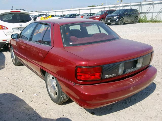 1G3NL52T8TM327129 - 1996 OLDSMOBILE ACHIEVA SL MAROON photo 3