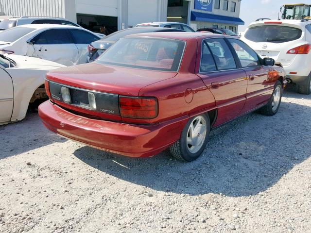 1G3NL52T8TM327129 - 1996 OLDSMOBILE ACHIEVA SL MAROON photo 4