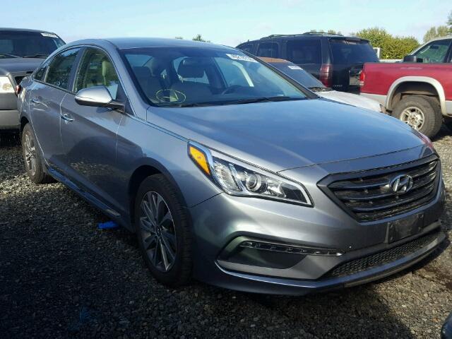 5NPE34AF9FH057493 - 2015 HYUNDAI SONATA SPO SILVER photo 1