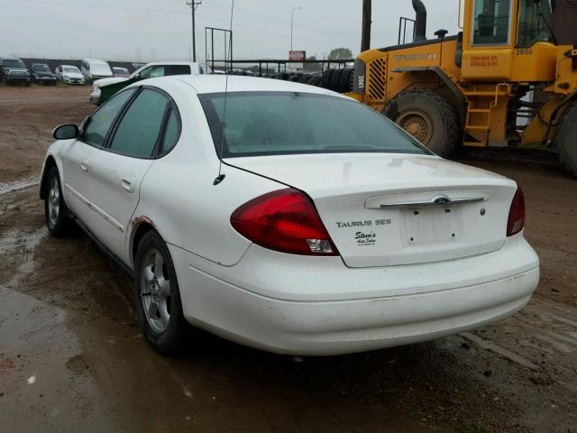 1FAFP55U13G248418 - 2003 FORD TAURUS SES WHITE photo 3