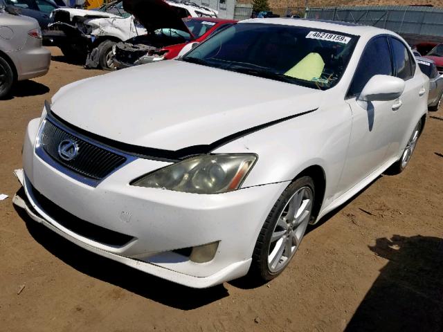 JTHBE262575013594 - 2007 LEXUS IS 350 WHITE photo 2