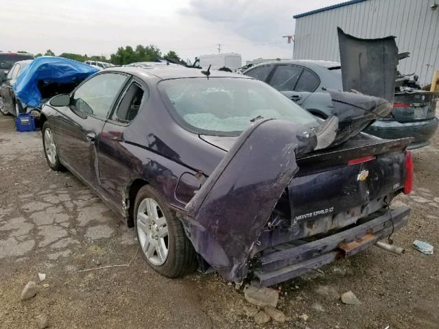 2G1WK15K079202589 - 2007 CHEVROLET MONTE CARL იასამნისფერი ფოტო 3