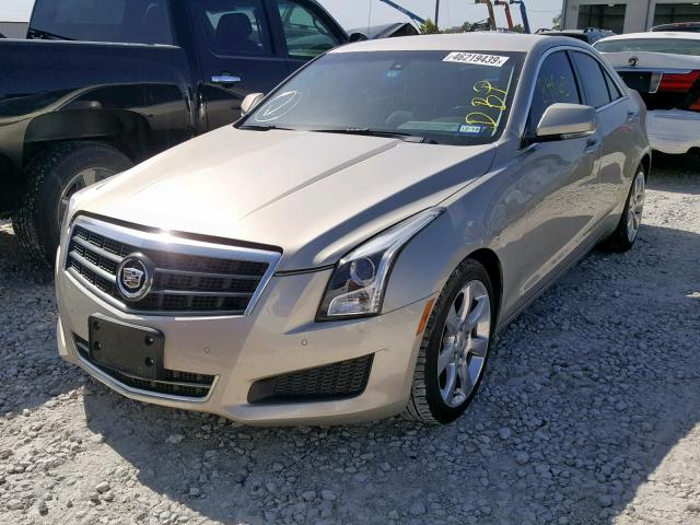 1G6AB5RX7D0128613 - 2013 CADILLAC ATS LUXURY GOLD photo 2