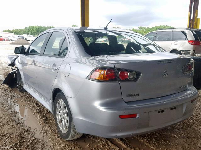 JA32U2FU4EU001198 - 2014 MITSUBISHI LANCER ES/ SILVER photo 3