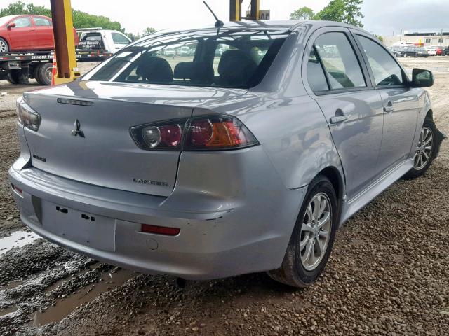 JA32U2FU4EU001198 - 2014 MITSUBISHI LANCER ES/ SILVER photo 4