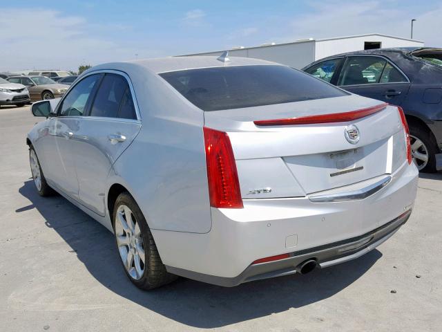 1G6AB5RA8D0139180 - 2013 CADILLAC ATS LUXURY SILVER photo 3