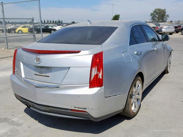 1G6AB5RA8D0139180 - 2013 CADILLAC ATS LUXURY SILVER photo 4