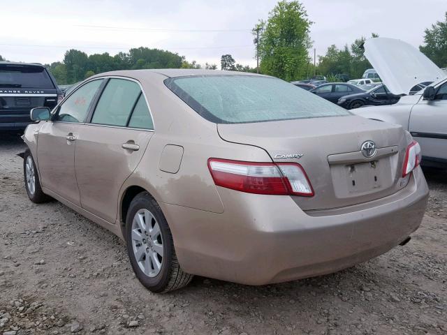 JTNBB46K073038321 - 2007 TOYOTA CAMRY HYBR TAN photo 3