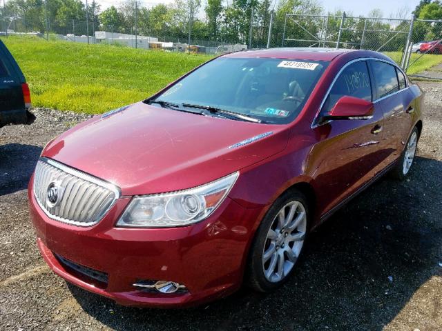 1G4GE5EV5AF177686 - 2010 BUICK LACROSSE C MAROON photo 2