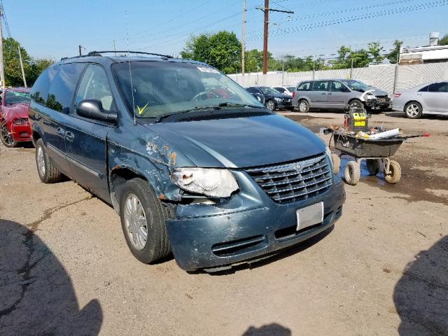 2A4GP54LX7R205640 - 2007 CHRYSLER TOWN & COU BLUE photo 1