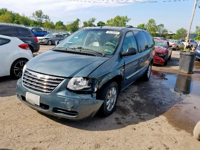 2A4GP54LX7R205640 - 2007 CHRYSLER TOWN & COU BLUE photo 2