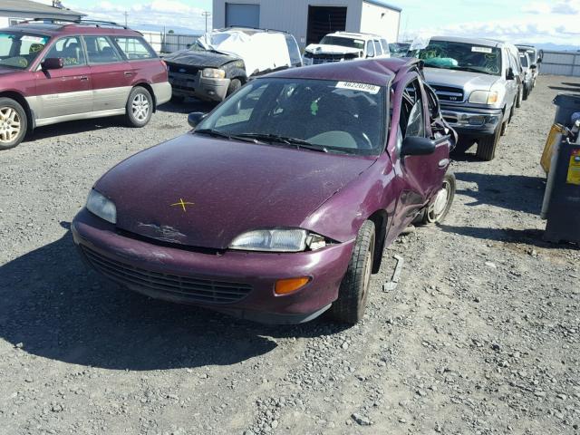 1G1JF5249T7283535 - 1996 CHEVROLET CAVALIER L PURPLE photo 2