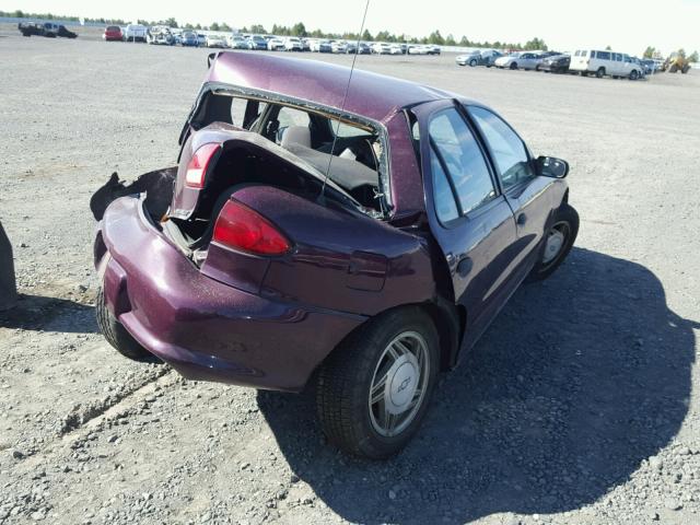 1G1JF5249T7283535 - 1996 CHEVROLET CAVALIER L PURPLE photo 4