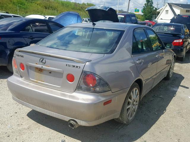 JTHBD192730073621 - 2003 LEXUS IS 300 GRAY photo 4