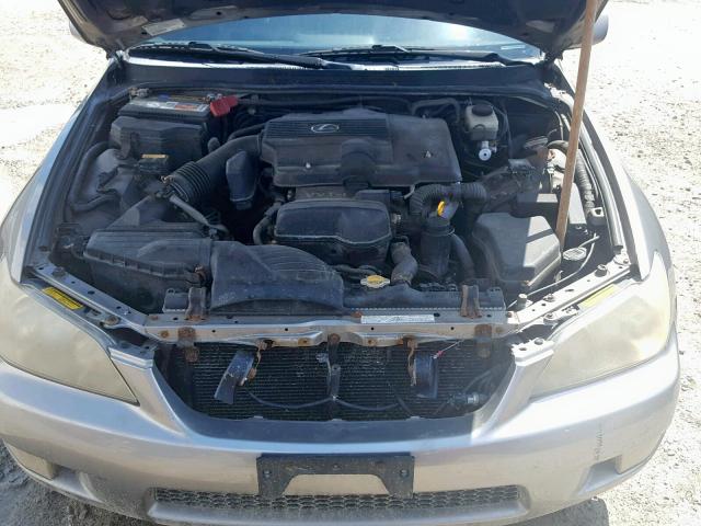 JTHBD192730073621 - 2003 LEXUS IS 300 GRAY photo 7