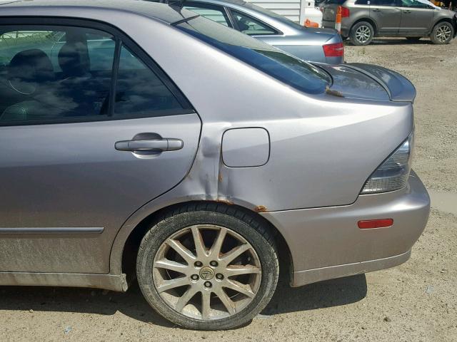 JTHBD192730073621 - 2003 LEXUS IS 300 GRAY photo 9