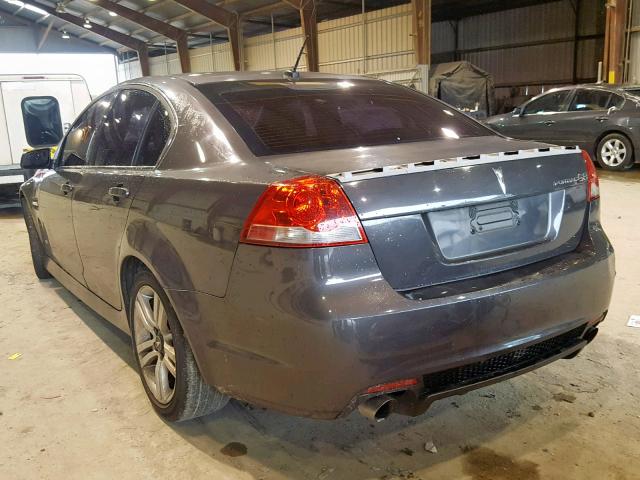 6G2ER57778L132072 - 2008 PONTIAC G8 GRAY photo 3