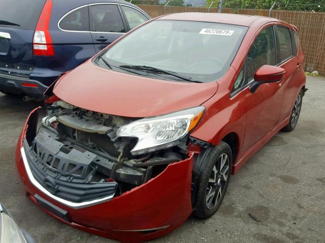 3N1CE2CP6FL392404 - 2015 NISSAN VERSA NOTE RED photo 2