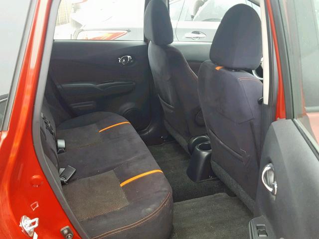 3N1CE2CP6FL392404 - 2015 NISSAN VERSA NOTE RED photo 6