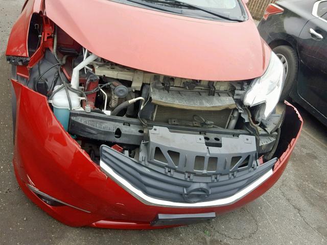 3N1CE2CP6FL392404 - 2015 NISSAN VERSA NOTE RED photo 9