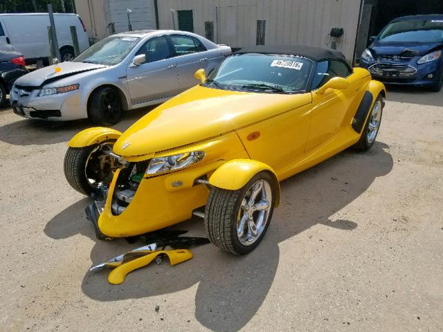 1P3EW65G3XV501149 - 1999 PLYMOUTH PROWLER YELLOW photo 2