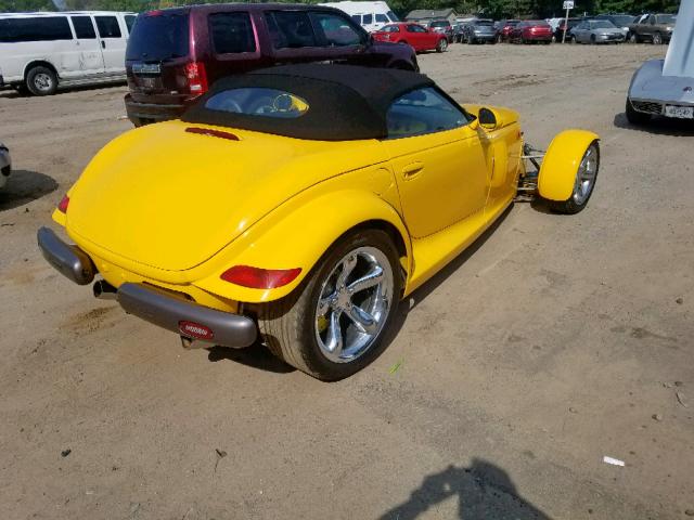 1P3EW65G3XV501149 - 1999 PLYMOUTH PROWLER YELLOW photo 4