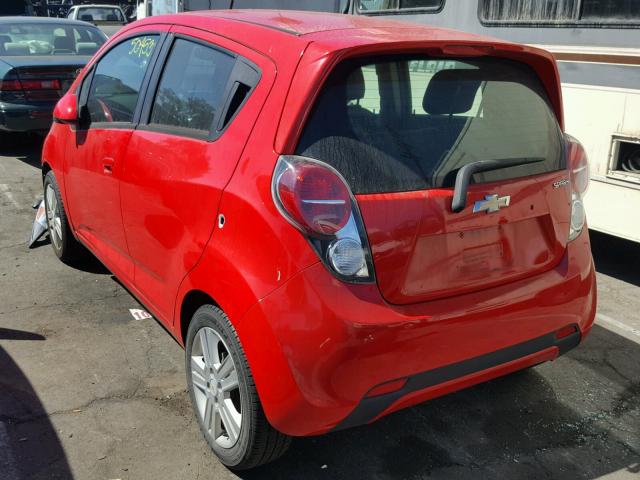 KL8CB6S92DC597509 - 2013 CHEVROLET SPARK LS RED photo 3