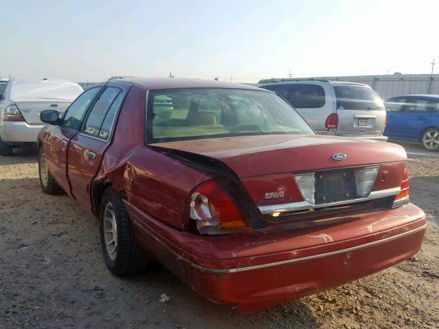 2FAFP74WXWX177751 - 1998 FORD CROWN VICT RED photo 3