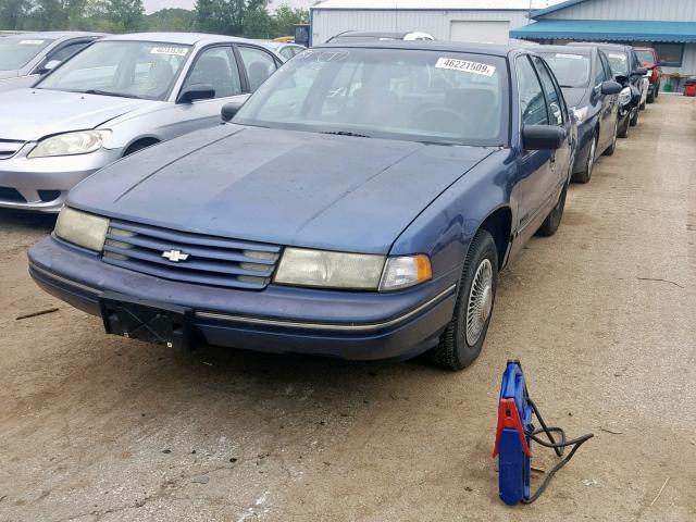 2G1WL54T7P9228878 - 1993 CHEVROLET LUMINA BLUE photo 2