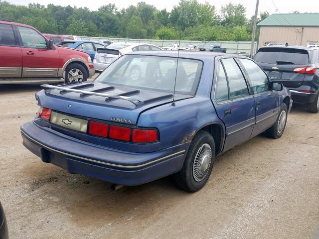 2G1WL54T7P9228878 - 1993 CHEVROLET LUMINA BLUE photo 4