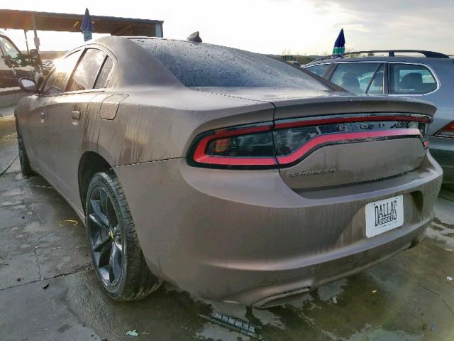 2C3CDXHG4GH332318 - 2016 DODGE CHARGER SX BROWN photo 3