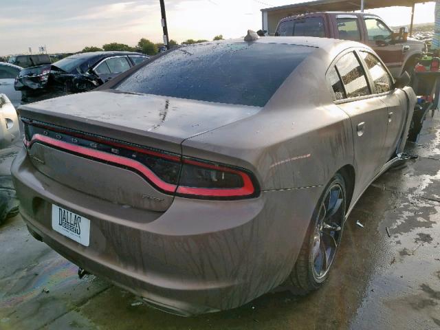 2C3CDXHG4GH332318 - 2016 DODGE CHARGER SX BROWN photo 4